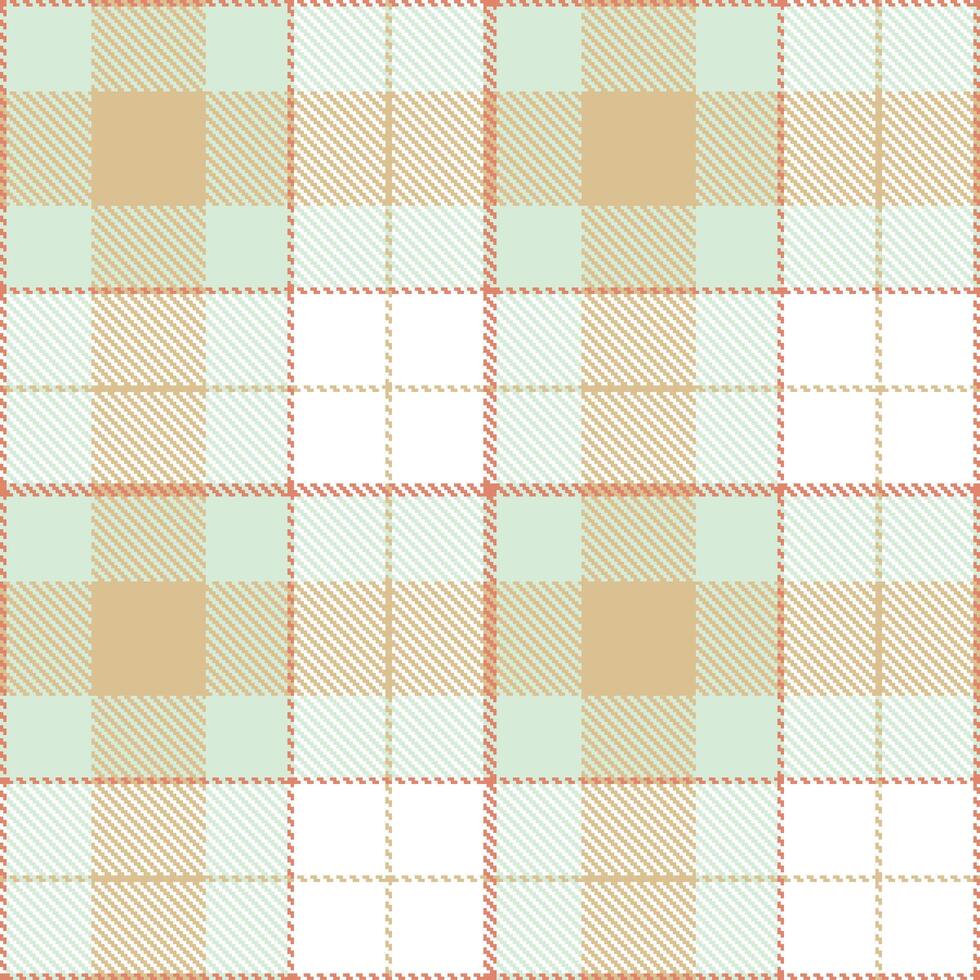 Modern Seamless Tartan in Deep Dark Peach tones Textile Design Variant 2348 vector