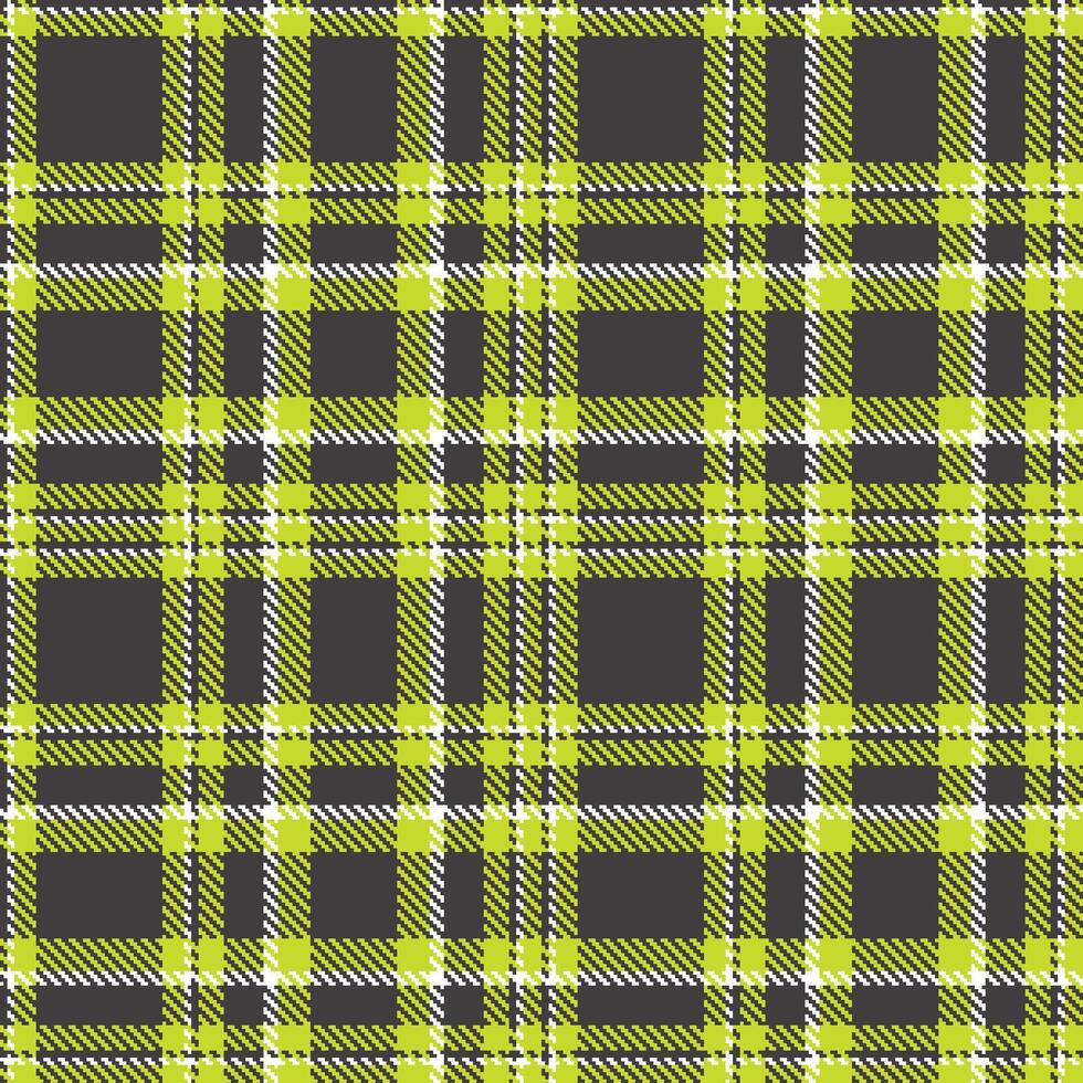Modern Soft Dark Grey Seamless Tartan Textile Design vector
