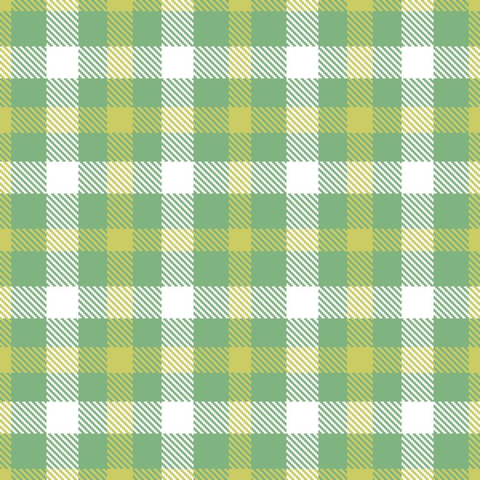 Modern Seamless Tartan in Dusty Dusty Green tones Textile Design vector