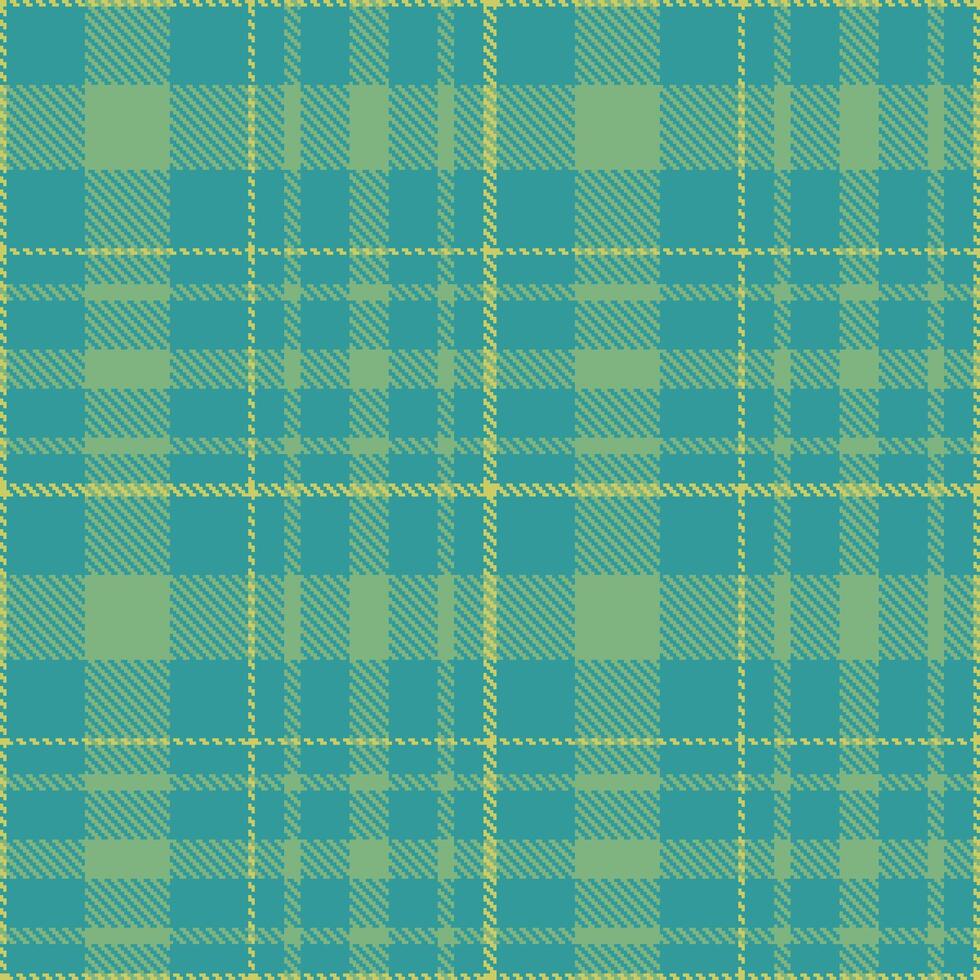 Modern Seamless Tartan in Vivid Sea tones Textile Design vector