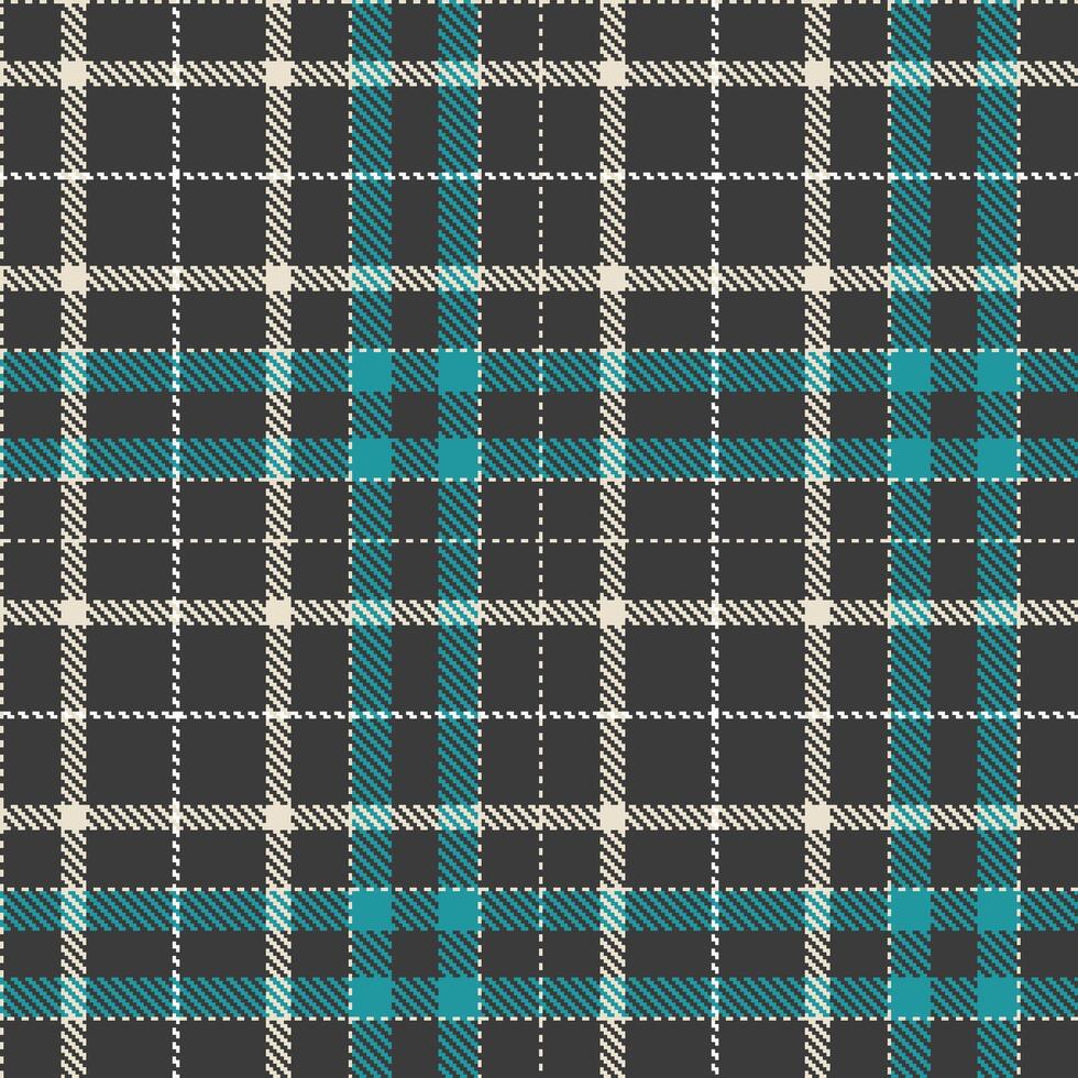 Modern Seamless Tartan in Soft Dark Grey tones Textile Design Variant 2389 vector
