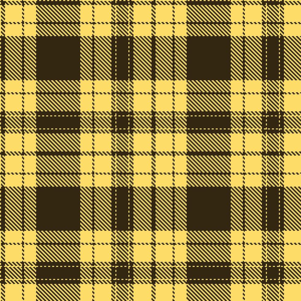 Modern Seamless Tartan in Muted Pale Gold tones Textile Design vector