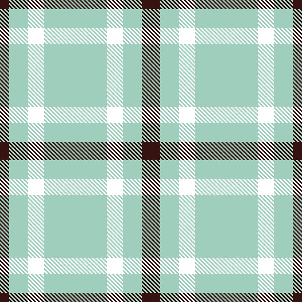 Rich Pale Teal and Metallic White Seamless Tartan Textile Design vector