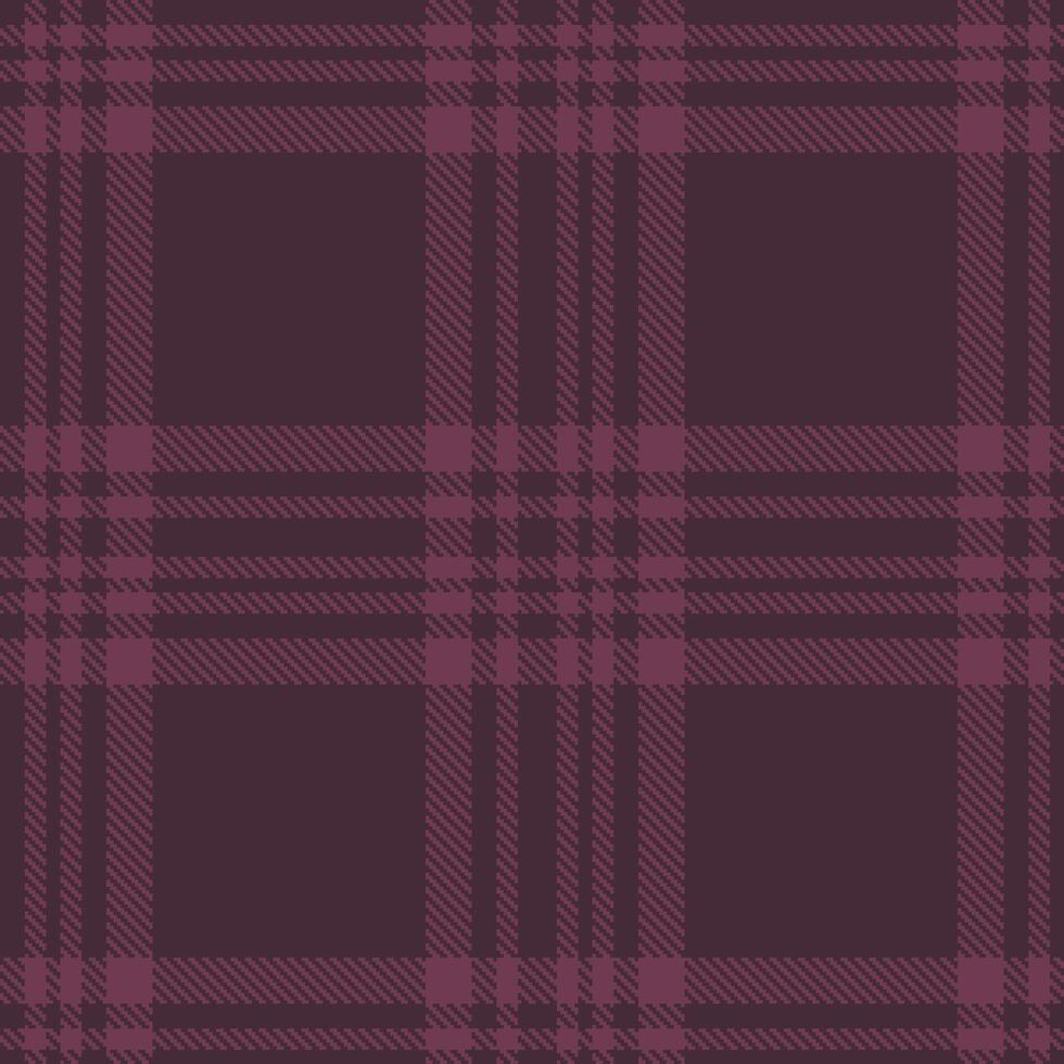 Modern Seamless Tartan in Deep Purple Brown tones Textile Design vector