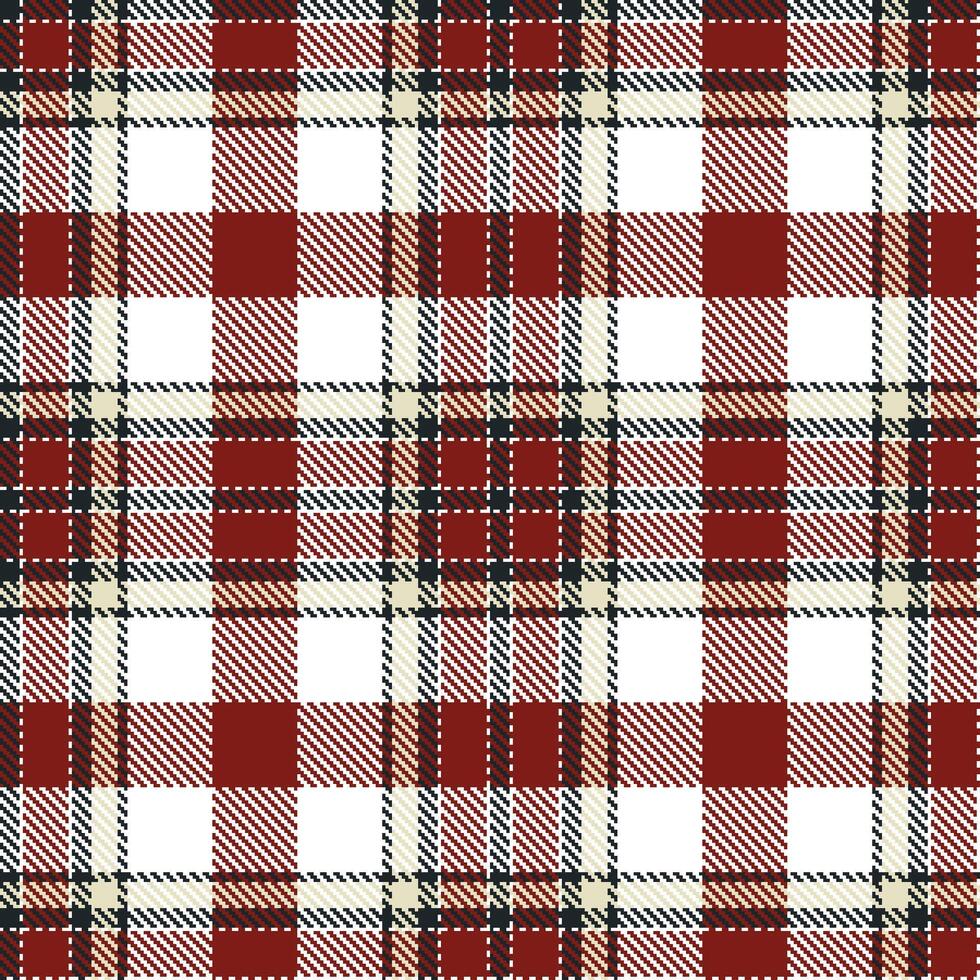 Modern Seamless Tartan in Rich White tones Textile Design Variant 2504 vector