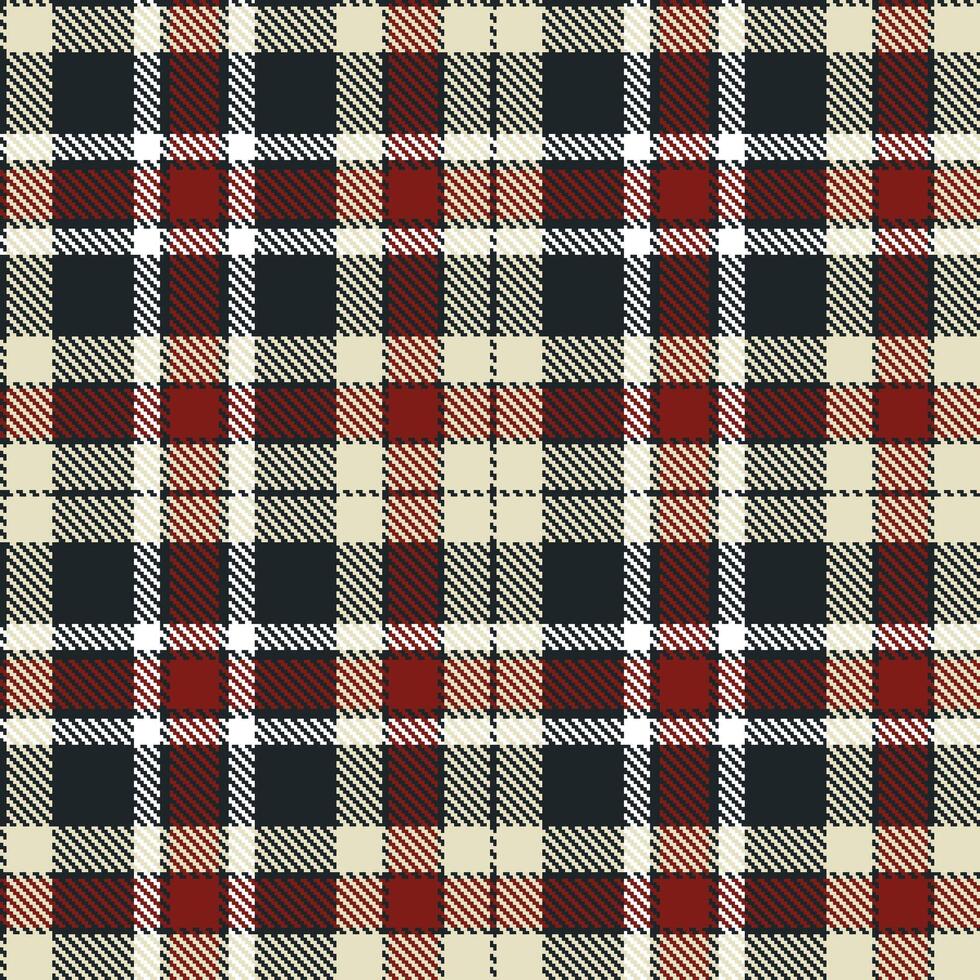 Modern Seamless Tartan in Bright Dark tones Textile Design vector