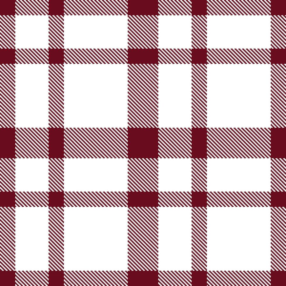 Modern Seamless Tartan in Deep Claret tones Textile Design vector