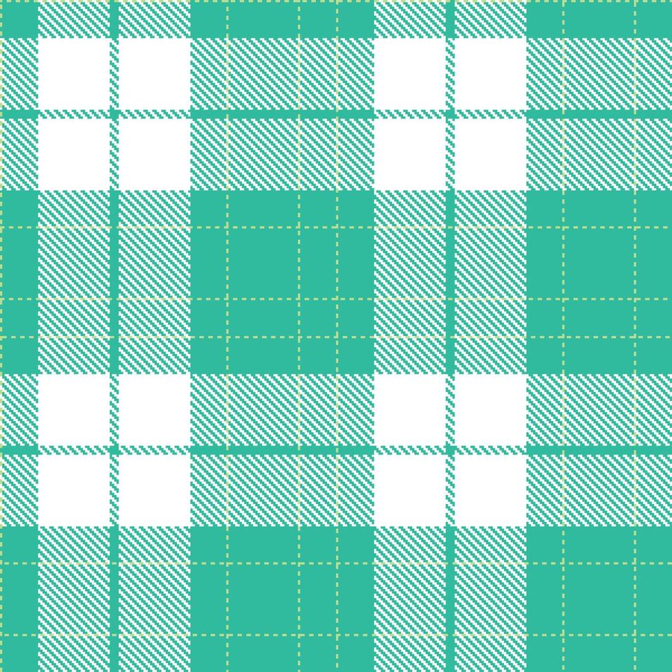 Modern Seamless Tartan in Muted Turquoise tones Textile Design vector