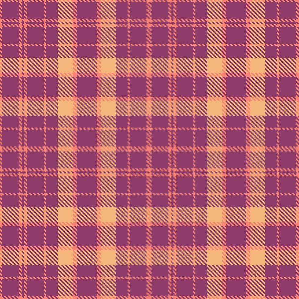 Iridescent Salmon Pink and Pastel Bruise Seamless Tartan Textile Design vector