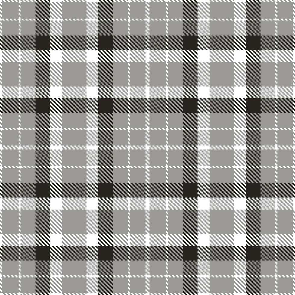 Modern Deep White Seamless Tartan Textile Design Variant 2668 vector