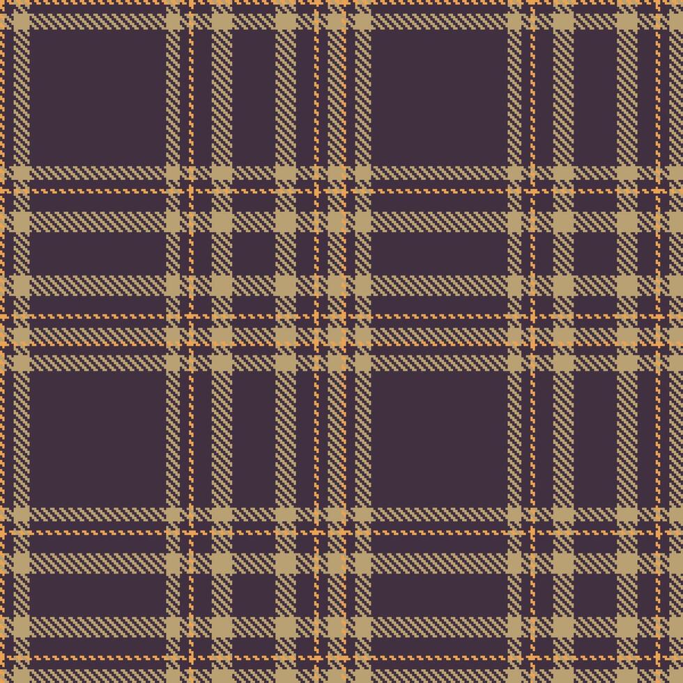 Modern Warm Dark Grey Seamless Tartan Textile Design Variant 2686 vector