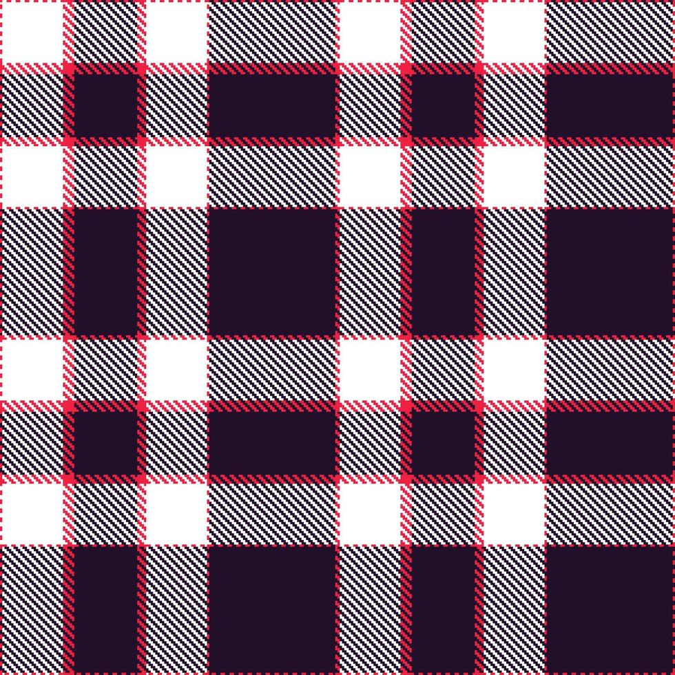 Modern Muted Pinky Red Seamless Tartan Textile Design vector