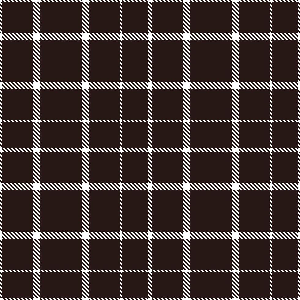 Light White Seamless Tartan with Soft Very Dark Brown accents Textile Design vector