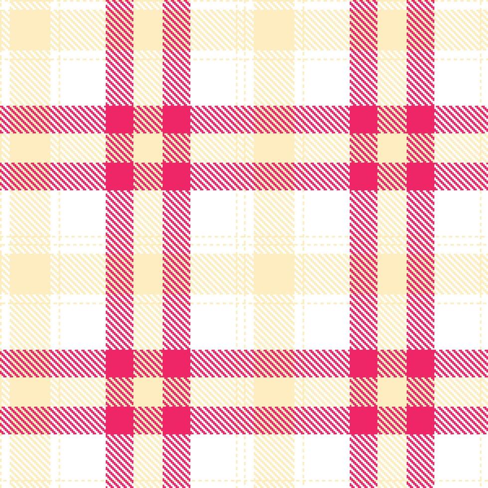 Smoky Pale and Deep White Seamless Tartan Textile Design vector