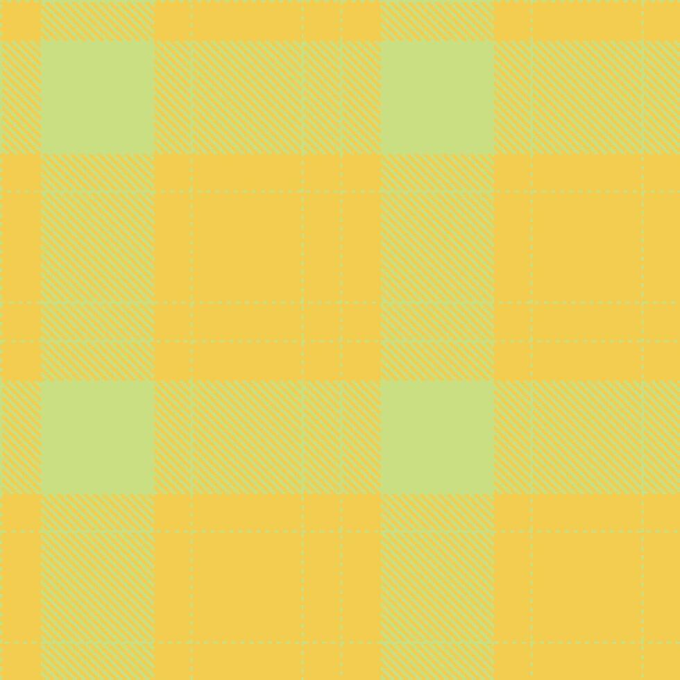 Modern Vivid Greenish Beige Seamless Tartan Textile Design vector
