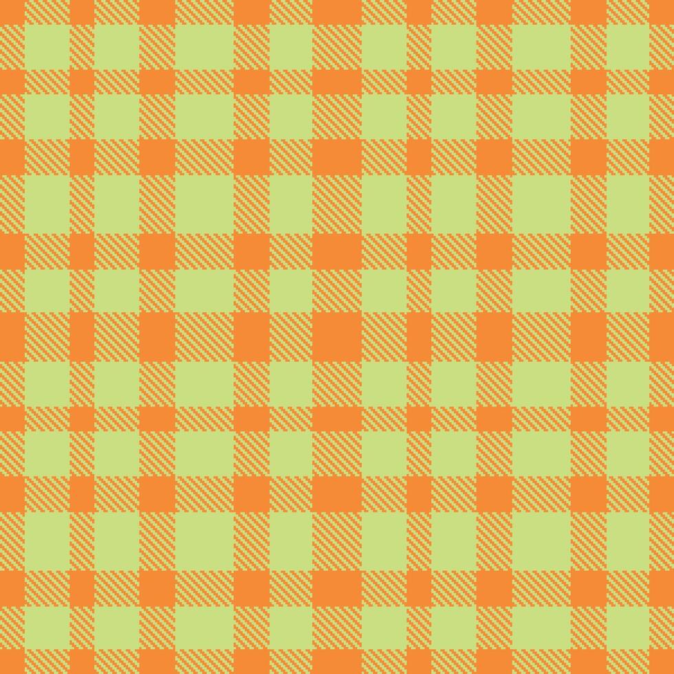 Modern Seamless Tartan in Deep Dusty Orange tones Textile Design vector