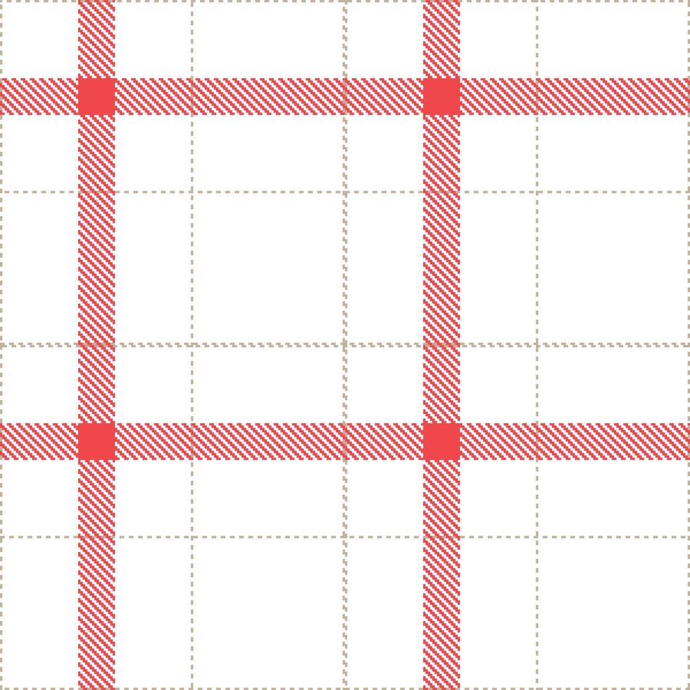 Cool White and Vivid Greyish Seamless Tartan Textile Design vector
