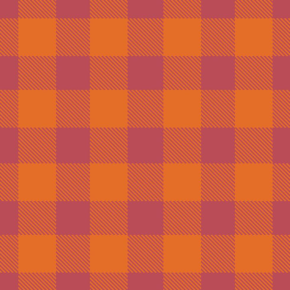 Modern Seamless Tartan in Rich Dusty Red tones Textile Design vector