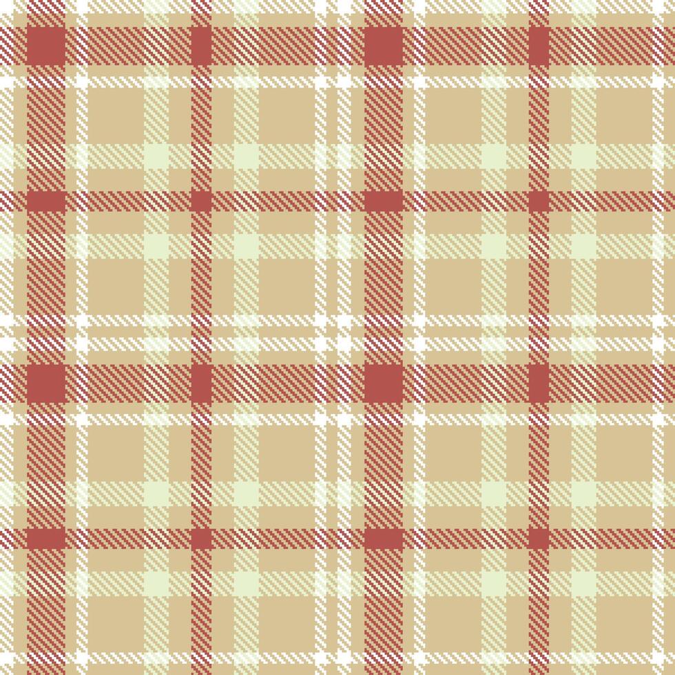 Modern Seamless Tartan in Rich Very Light Brown tones Textile Design Variant 2910 vector