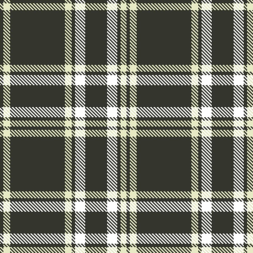 Modern Seamless Tartan in Neon Charcoal tones Textile Design vector