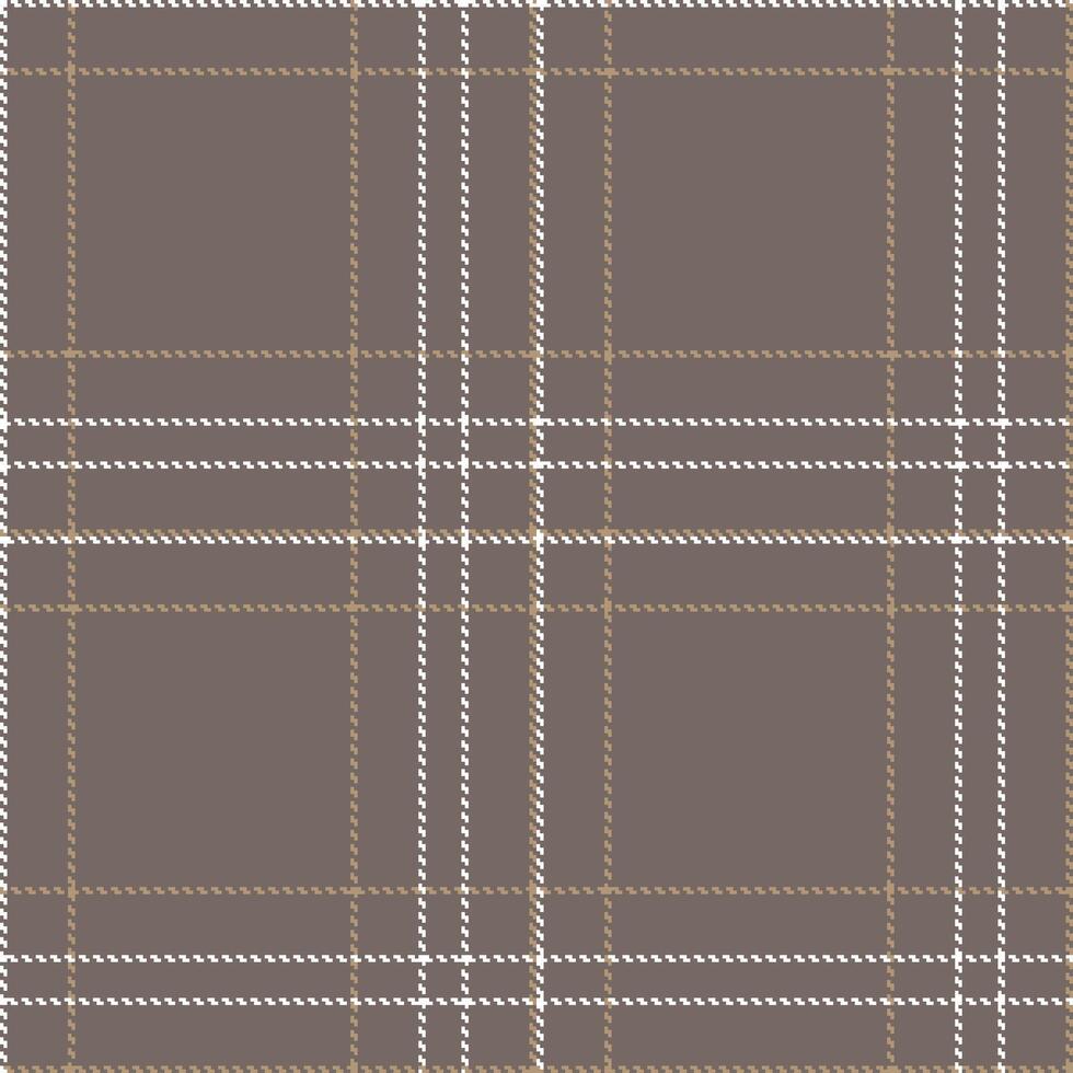Modern Seamless Tartan in Cool Medium Grey tones Textile Design vector