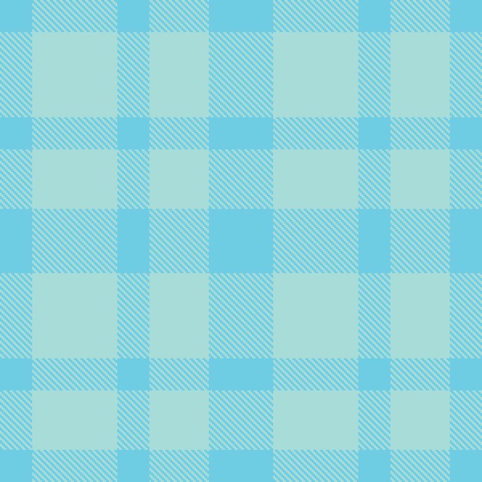 Neon Robin's Egg and Bright Duck Egg Blue Seamless Tartan Textile Design vector