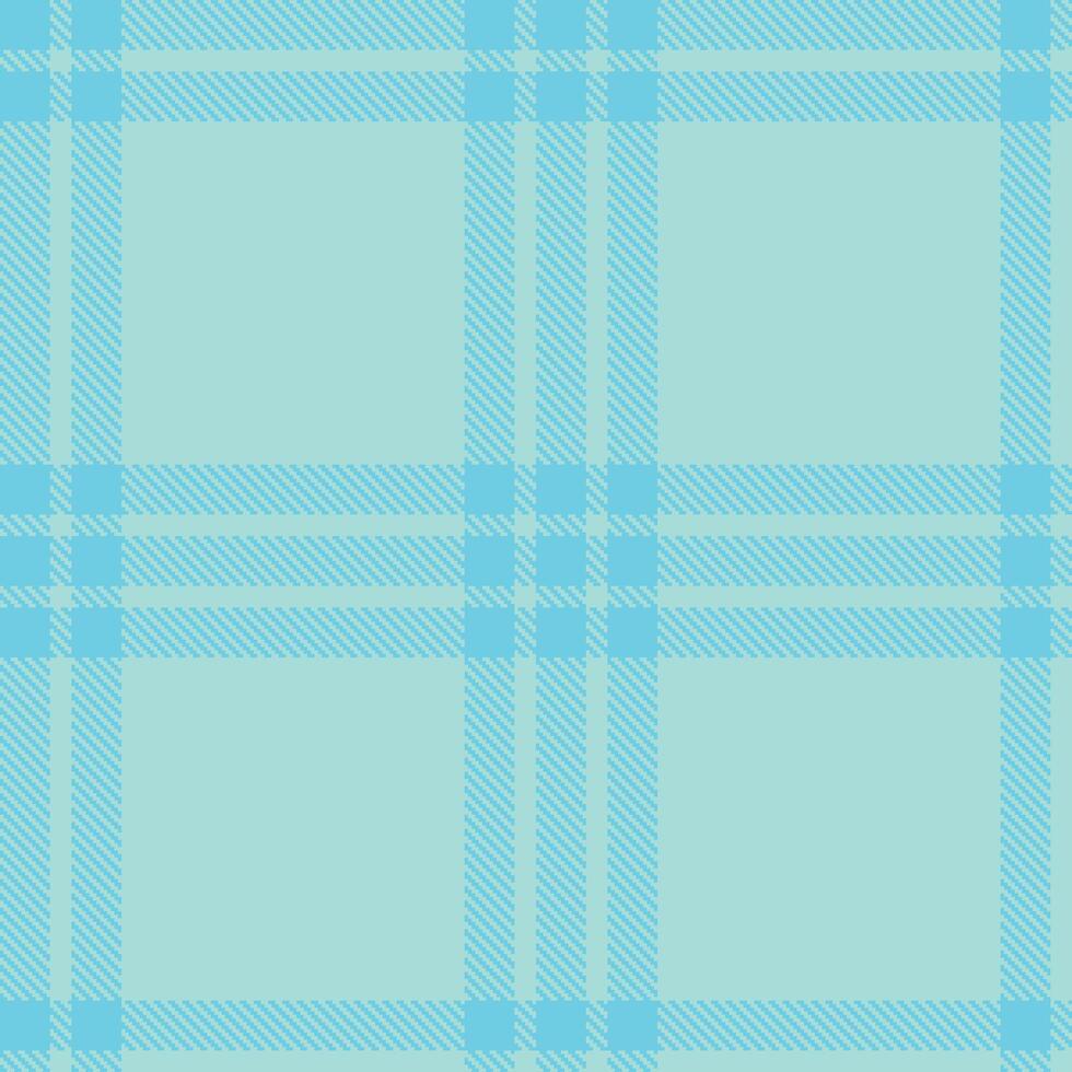 Dark Robin's Egg Seamless Tartan with Rich Duck Egg Blue accents Textile Design vector