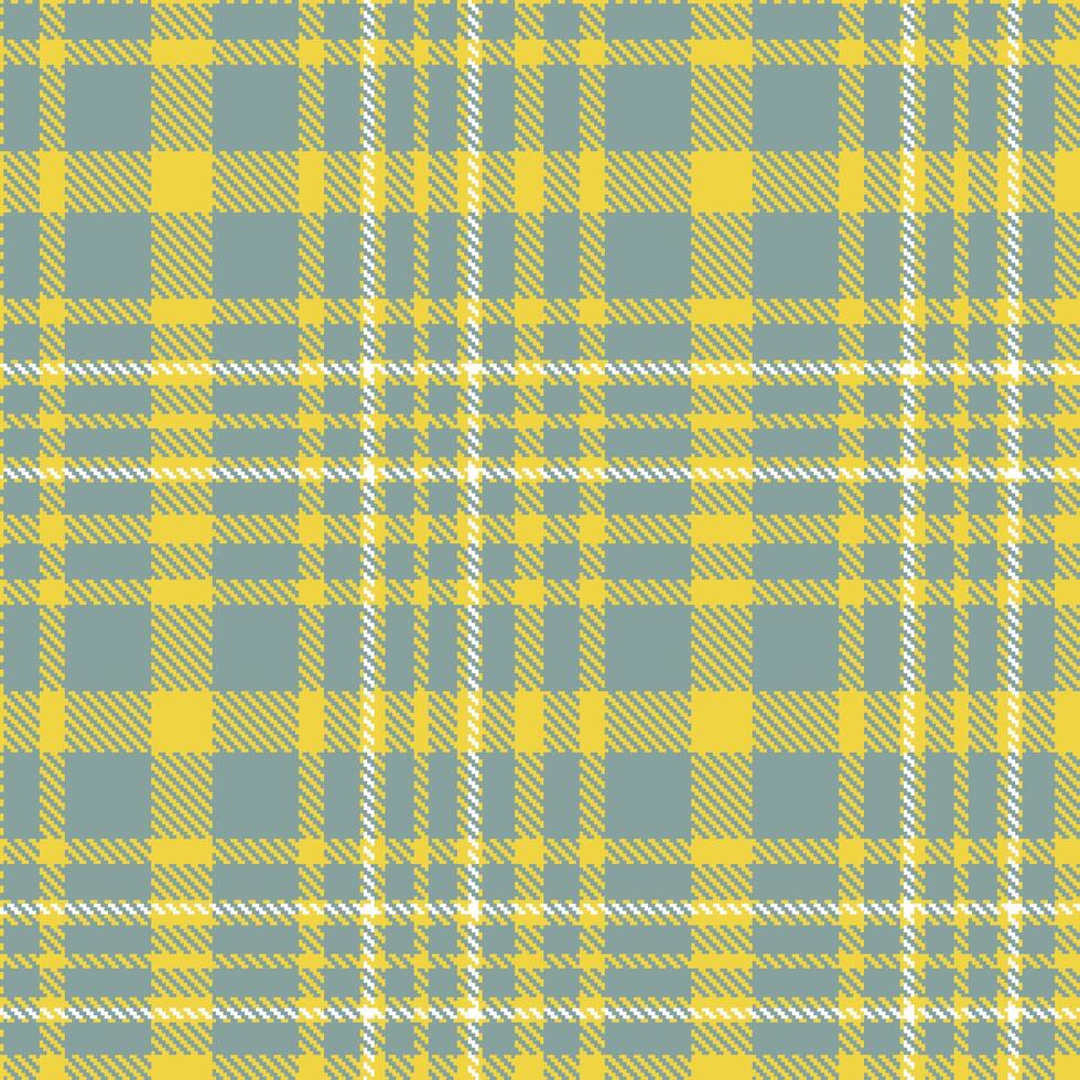 Dark Light Gold and Deep Cool Grey Seamless Tartan Textile Design vector