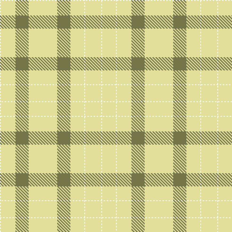 Modern Seamless Tartan in Bright Light Tan tones Textile Design vector