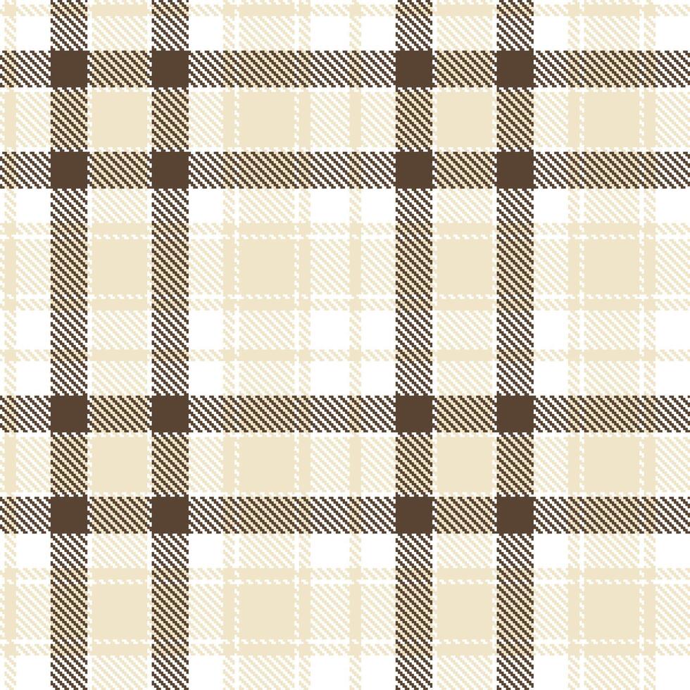 Rich White and Metallic Pale Seamless Tartan Textile Design vector