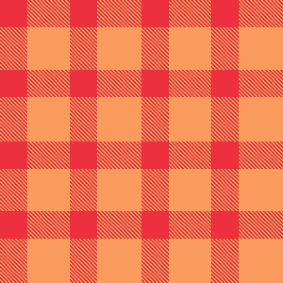 Modern Seamless Tartan in Neon Strawberry tones Textile Design vector