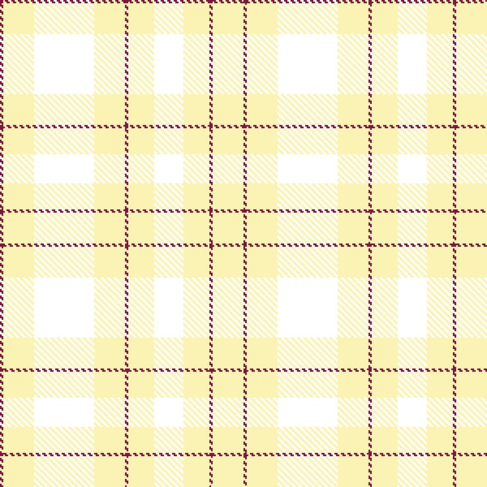 Modern Seamless Tartan in Pastel Light Tan tones Textile Design vector