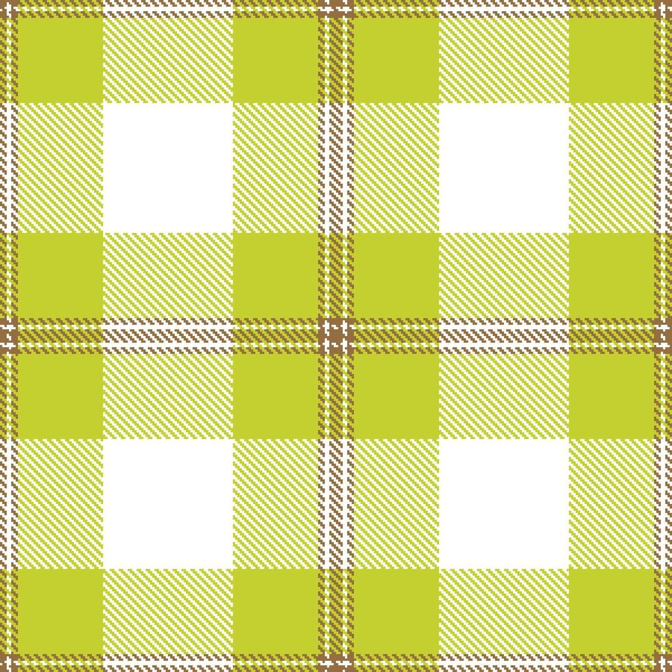 Iridescent Dirt Brown Seamless Tartan with Bright White accents Textile Design vector