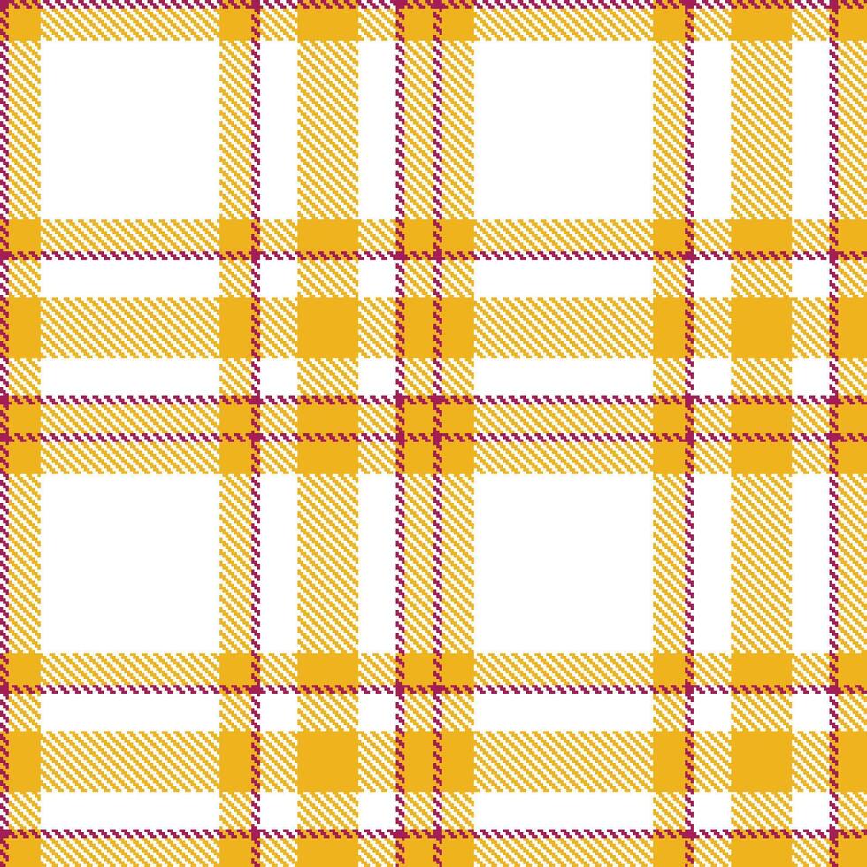 Modern Seamless Tartan in Deep Golden Rod tones Textile Design vector