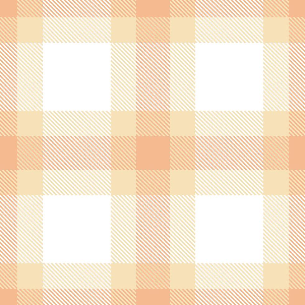 Modern Light Beige Seamless Tartan Textile Design vector