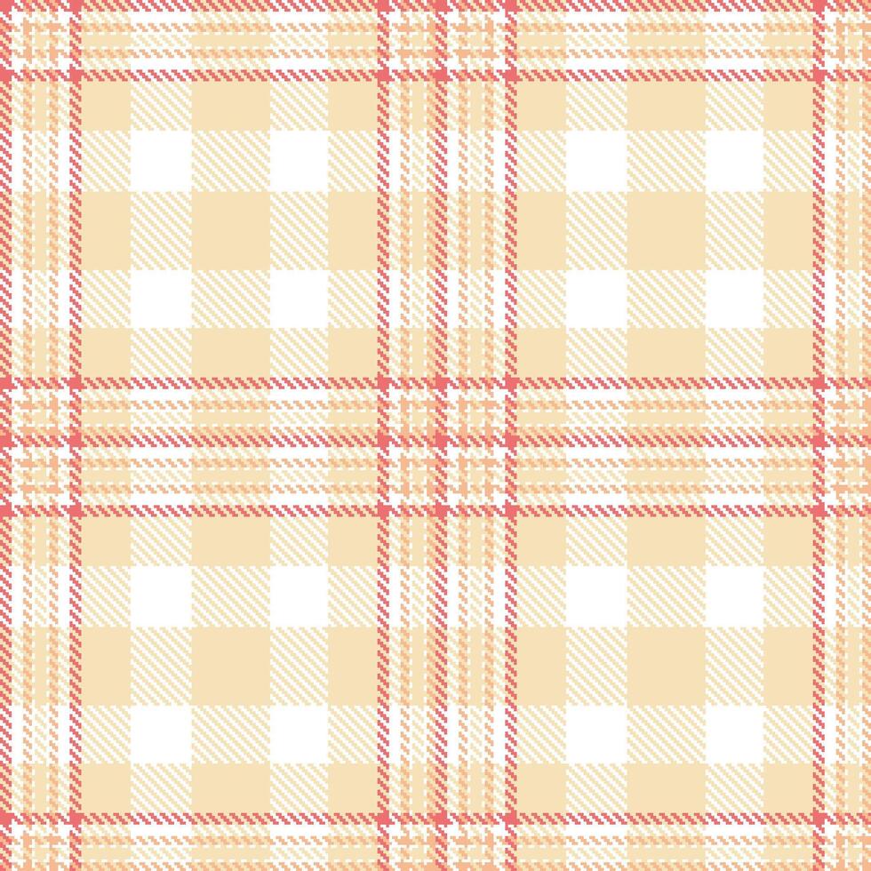 Modern Rich White Seamless Tartan Textile Design Variant 449 vector