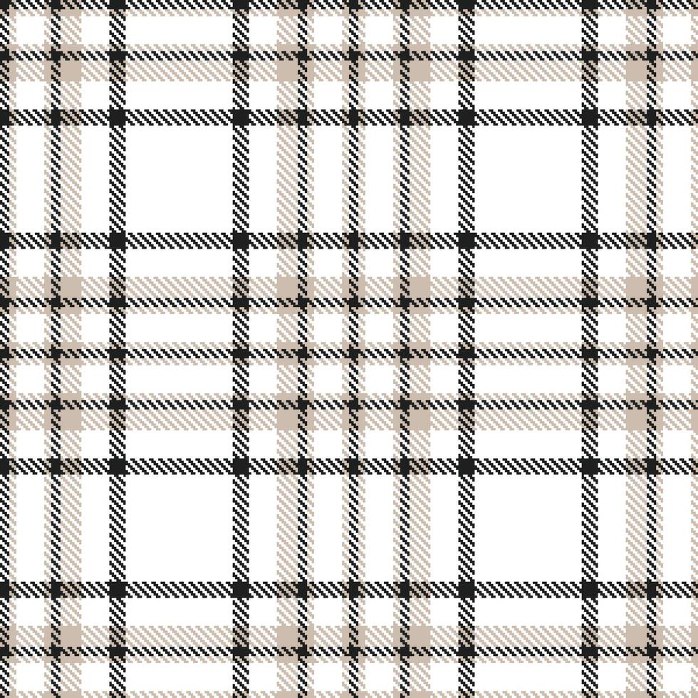 Light Pinkish Grey and Muted Almost Black Seamless Tartan Textile Design vector