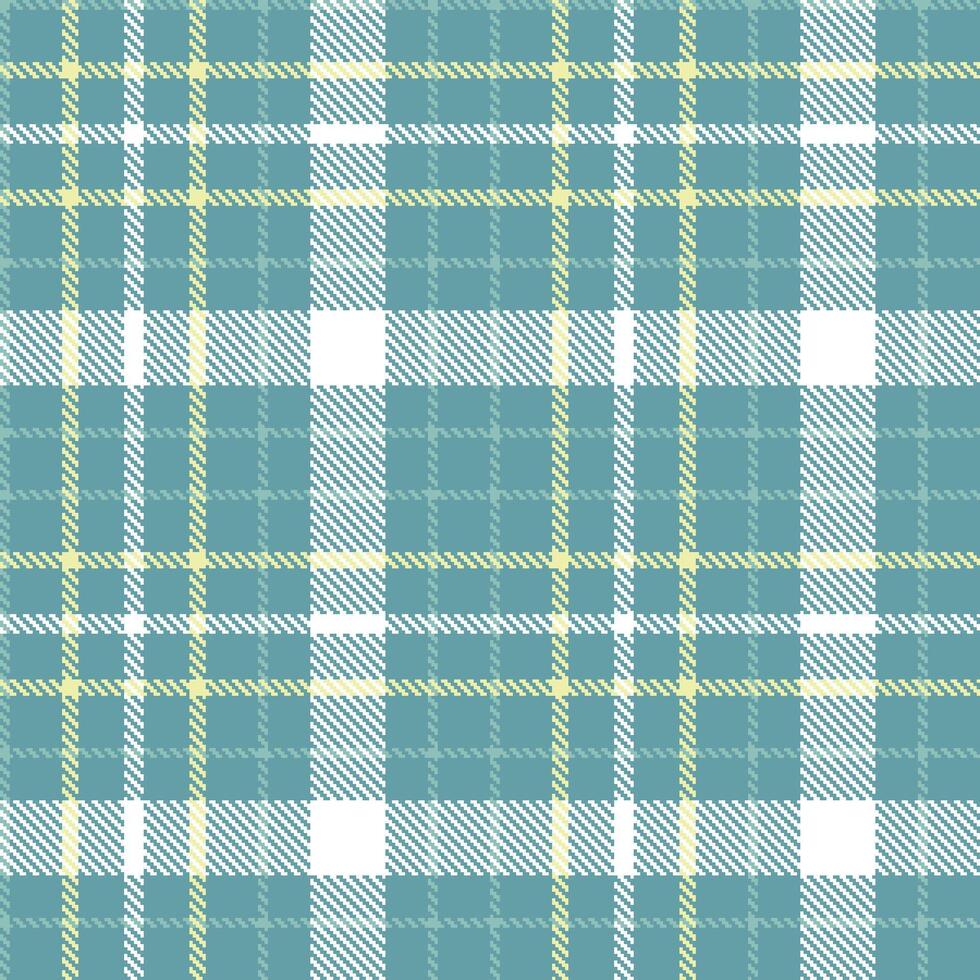 Muted Greyblue Seamless Tartan with Smoky Greyish Teal accents Textile Design vector