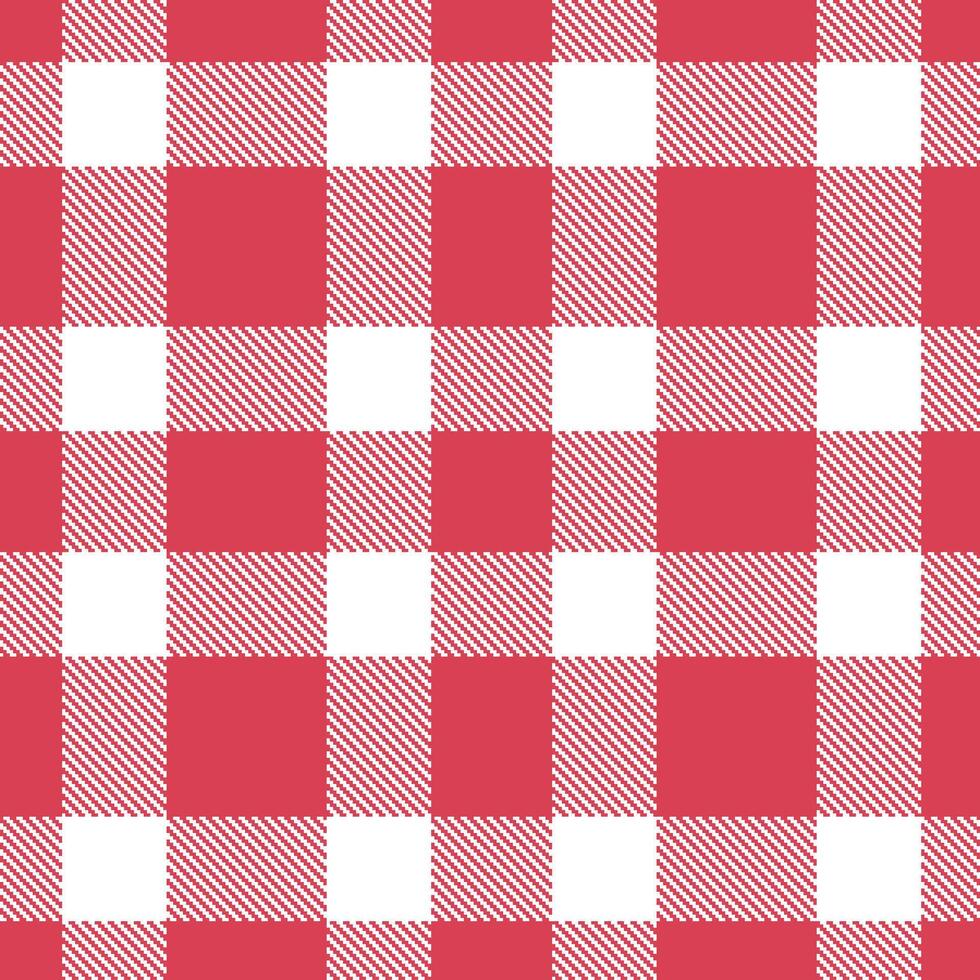 Modern Seamless Tartan in Smoky Faded Red tones Textile Design vector