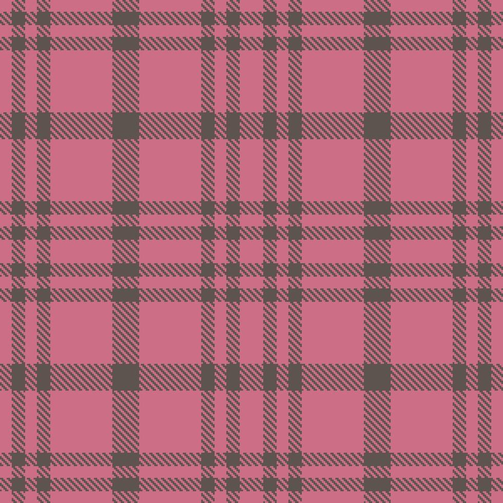 Iridescent Muted Pink Seamless Tartan with Metallic Charcoal Grey accents Textile Design vector
