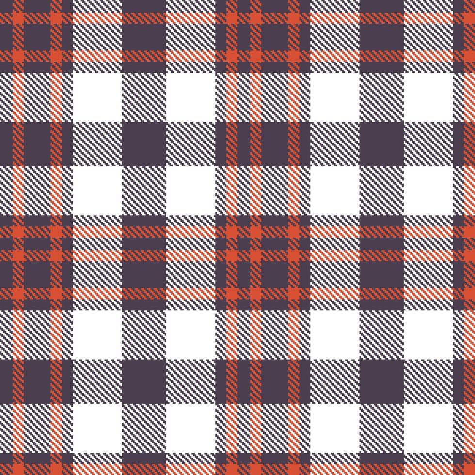 Modern Seamless Tartan in Vivid Charcoal Grey tones Textile Design vector