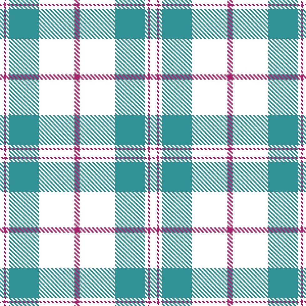 Cool White Seamless Tartan with Dark Red Violet accents Textile Design vector