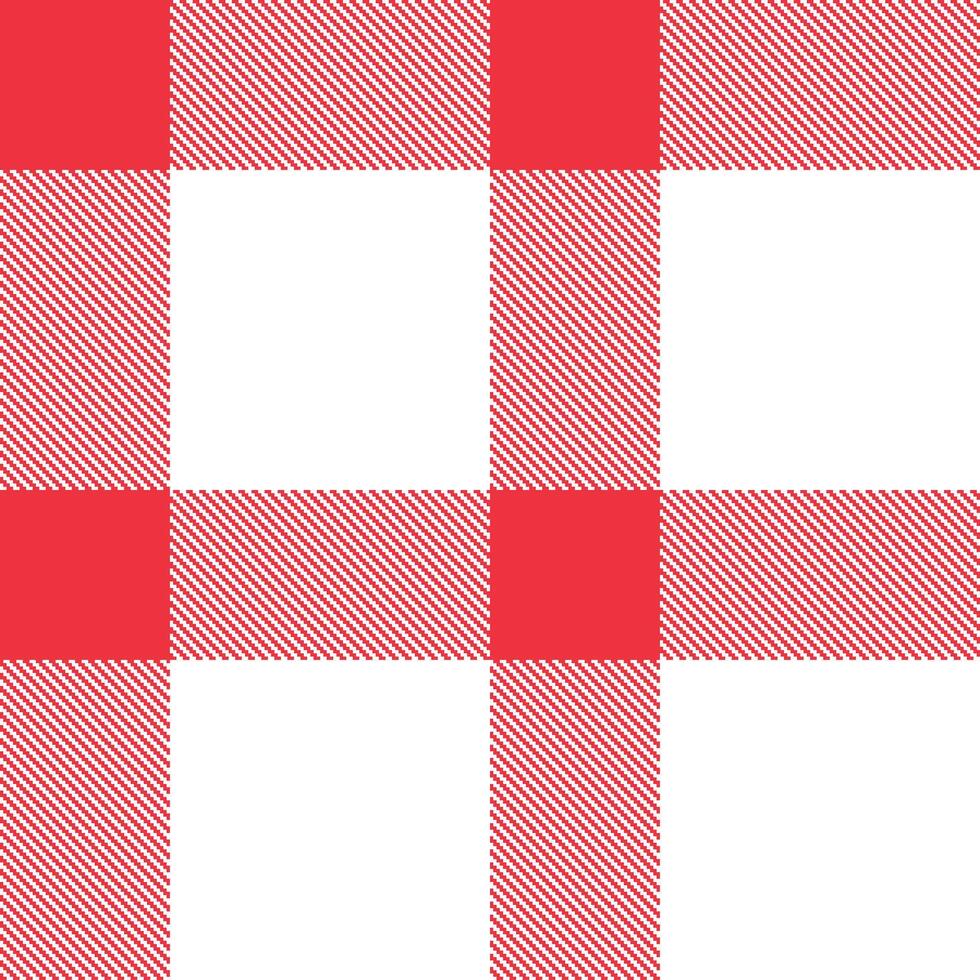 Modern Muted Neon Red Seamless Tartan Textile Design vector