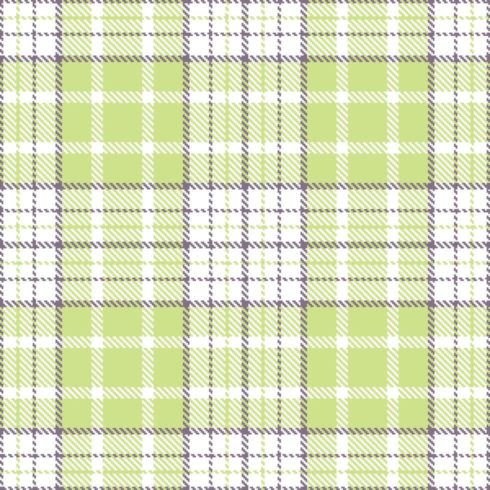Cool White and Dusty Purple Grey Seamless Tartan Textile Design vector