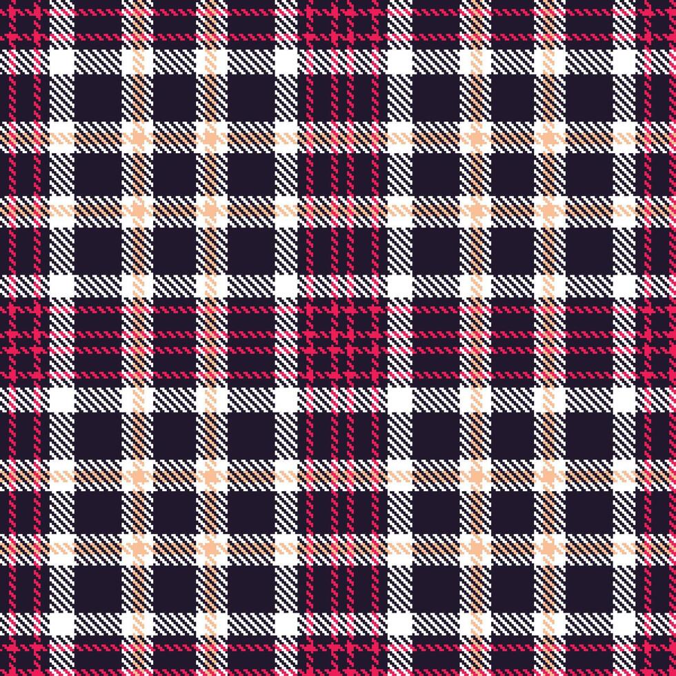 Pale Midnight and Dark White Seamless Tartan Textile Design vector