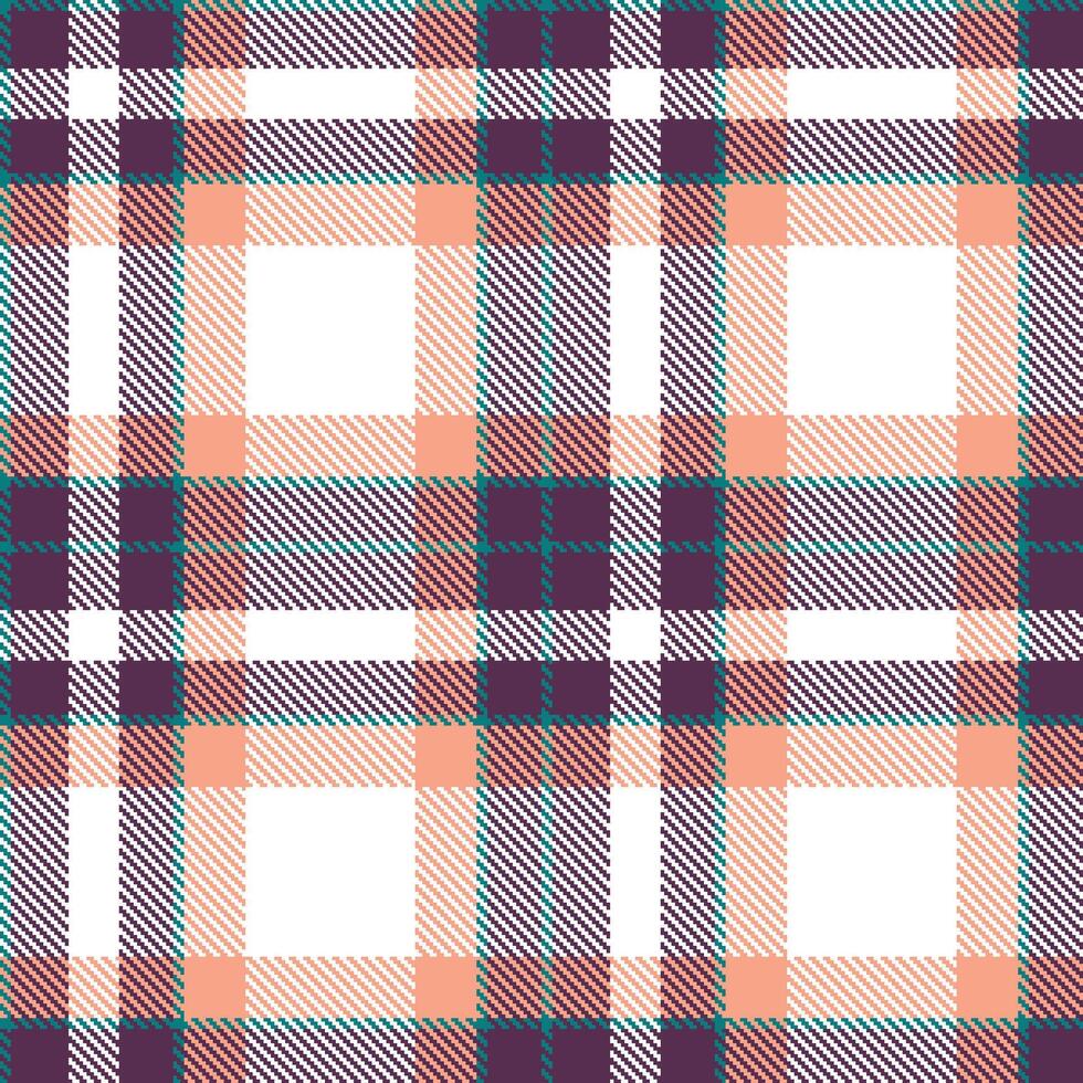 Modern Smoky Deep Aqua Seamless Tartan Textile Design vector