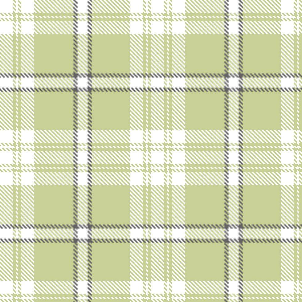 Light White Seamless Tartan with Cool Beige accents Textile Design vector