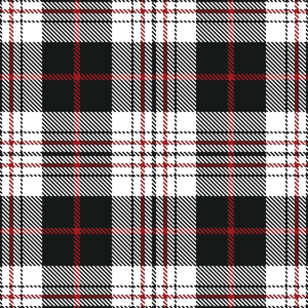 Modern Seamless Tartan in Dark White tones Textile Design Variant 803 vector