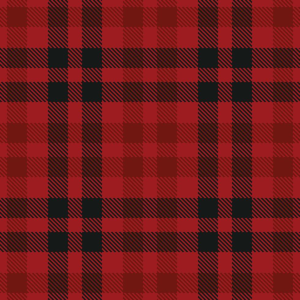 Dusty Deep Red Seamless Tartan with Smoky Reddy Brown accents Textile Design vector