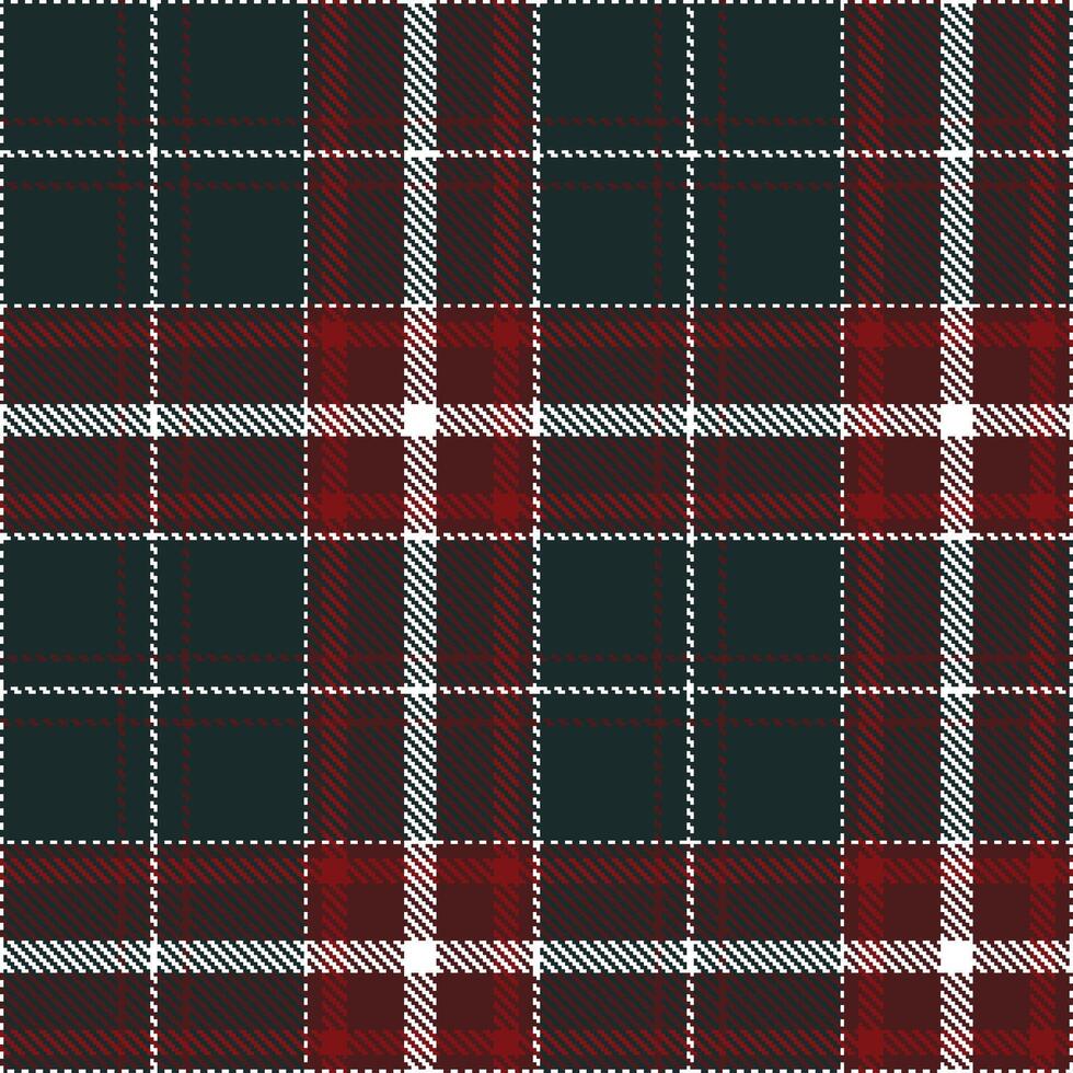 Modern Light Deep Brown Seamless Tartan Textile Design vector
